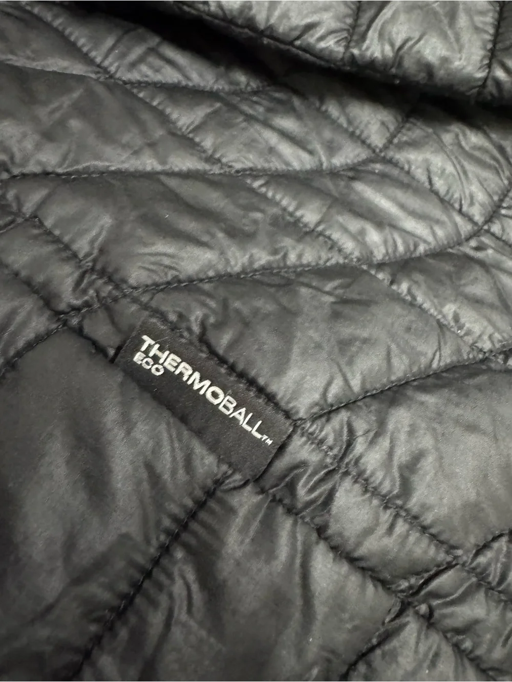 North Face Thermoball Puffer Jacket XL Black Quilted Full Zip Preppy Outdoor Men
